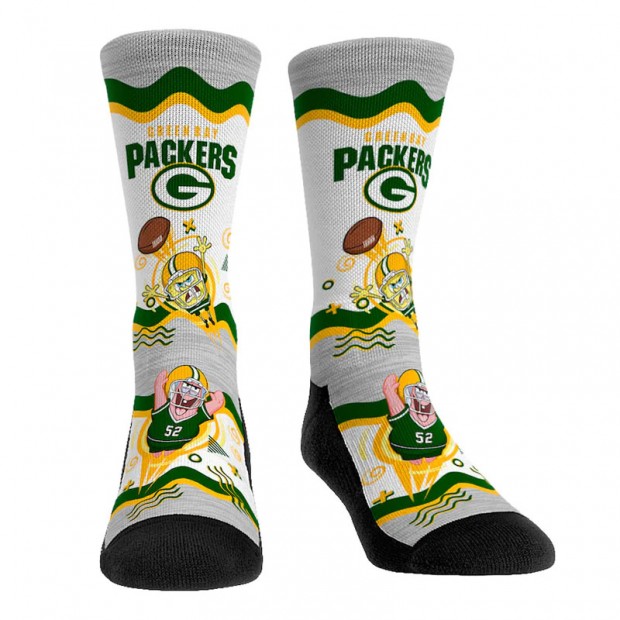 Green Bay Packers NFL x Nickelodeon Spongebob Squarepants Crew Socks