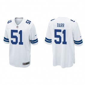 Men's Dallas Cowboys Anthony Barr White Game Jersey