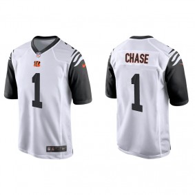 Men's Cincinnati Bengals Ja'Marr Chase White Alternate Game Jersey