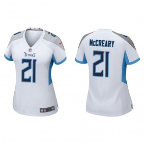 Women's Tennessee Titans Roger McCreary White Game Jersey